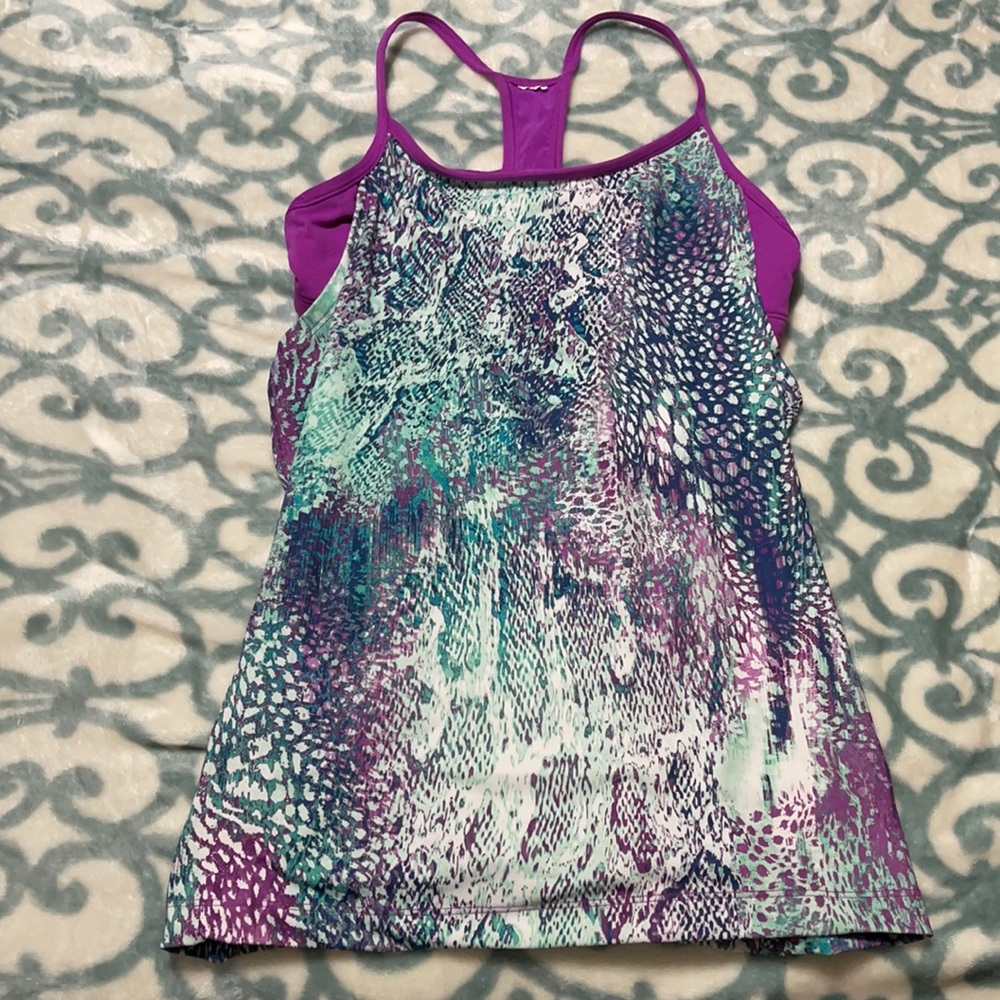 Workout top with built in bra.